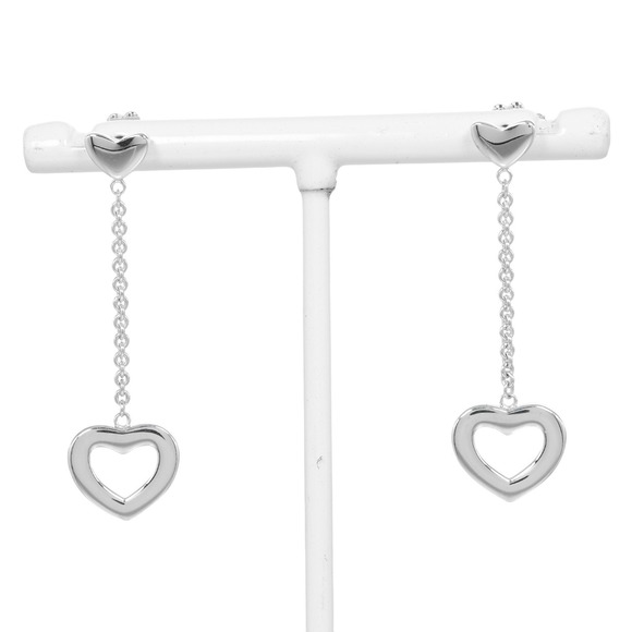 Tiffany earrings heart link drop silver 925 approx. 3.9g TIFFANY & Co.